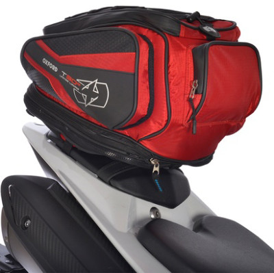 tankbag a brašna na sedlo Oxford T30R Time Tank 'n' Tailer black/red