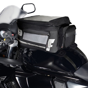 tankbag na motocykl Oxford F1 s popruhy black