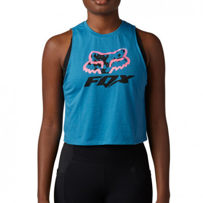 Tílko Fox Morphic Crop Tank blueberry