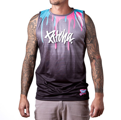 tílko Pitcha NICE DAY tank neon/black