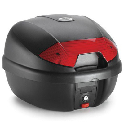 monolock topcase Kappa K30N black nelakovaný + červená odrazka