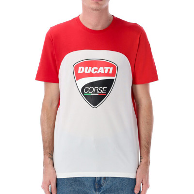 triko Ducati Corse white/red