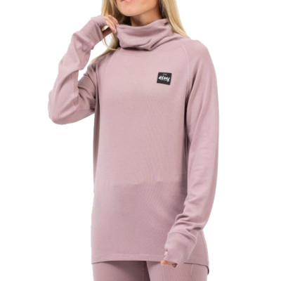 dámské triko Eivy Icecold Merino Wool Gaiter Rib Top faded woodrose