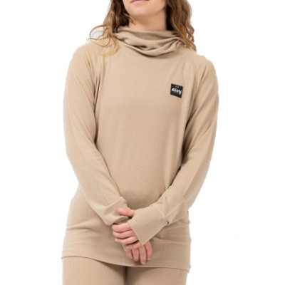 dámské triko Eivy Icecold Merino Wool Gaiter Rib Top sand