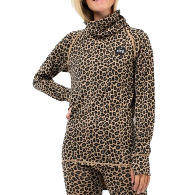 dámské triko Eivy Icecold Merino Wool Gaiter Top leopard