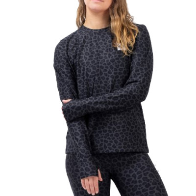 dámské triko Eivy Versa Loose Fit Top black leopard