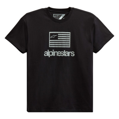 triko Alpinestars Flag tee black/white
