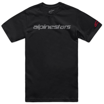 triko Alpinestars Linear Wordmark 2.0 CSF black/grey/red