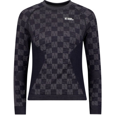 dámské triko Mons Royale Ascender merino Seamless long sleeve wmns forged iron / black