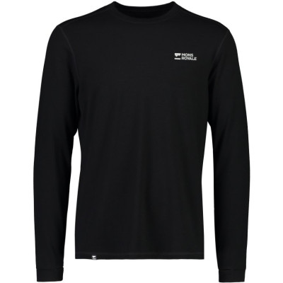 triko Mons Royale Cascade merino Base layer long sleeve black
