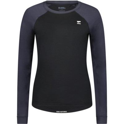 dámské triko Mons Royale Tarn merino long sleeve WMNS black / 9 iron