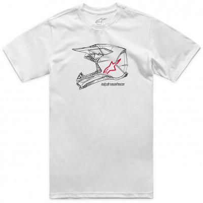 triko Alpinestars MX Helmet CSF white