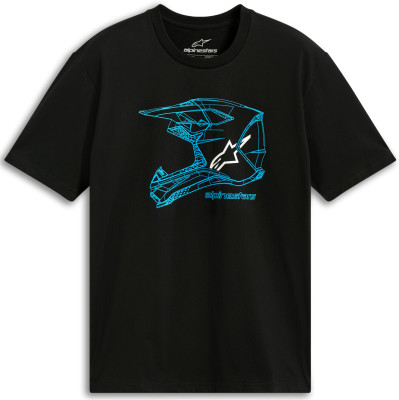 triko Alpinestars MX helmet CSF black/blue