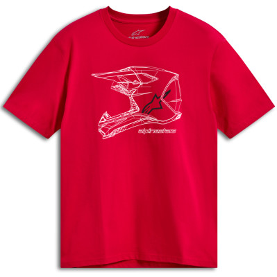 triko Alpinestars MX helmet CSF red