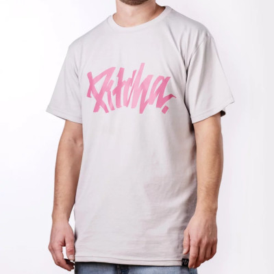 triko Pitcha SIMPLE light grey/pink