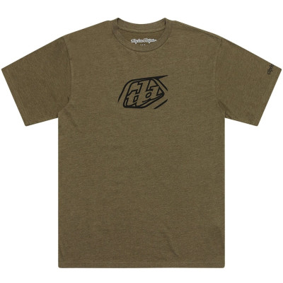 triko Troy Lee Designs Badge olive heather