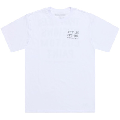 triko Troy Lee Designs Paint Shop white