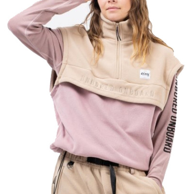vesta Eivy Ball Fleece vest sand / faded woodrose