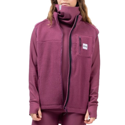 vesta Eivy Lumberjackie Sherpa vest pinkgundy