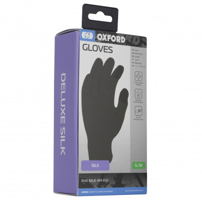 Vložka do rukavic Oxford black hedvábí