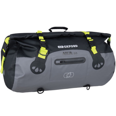 vodotěsný vak Oxford Aqua T-50 Roll Bag black/grey/yellow fluo