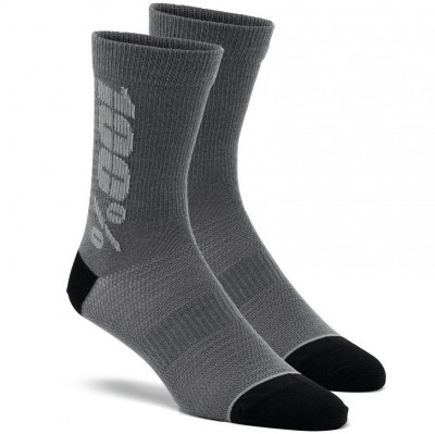 zateplené ponožky 100% Rythym merino black/grey